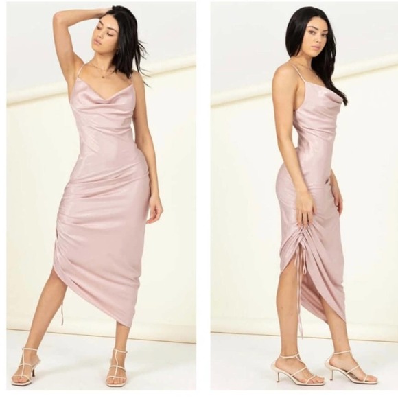 Heavenly Bliss Cowl Neck Formal Dress - Picture 2 of 4